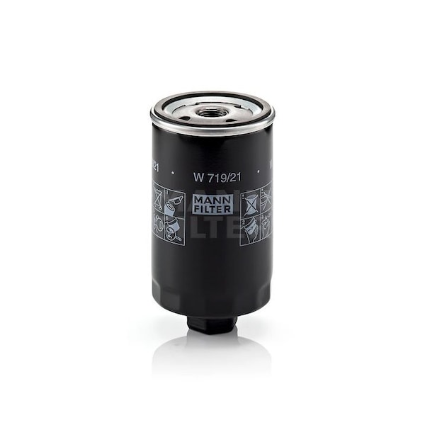 Mann-Filter 90-92 Vw Corrado 1.8L L4 Oil Filter, W719/21 W719/21 - main